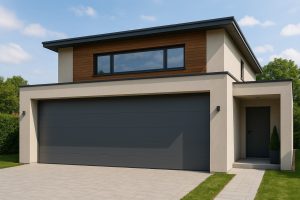Maison moderne garage porte large