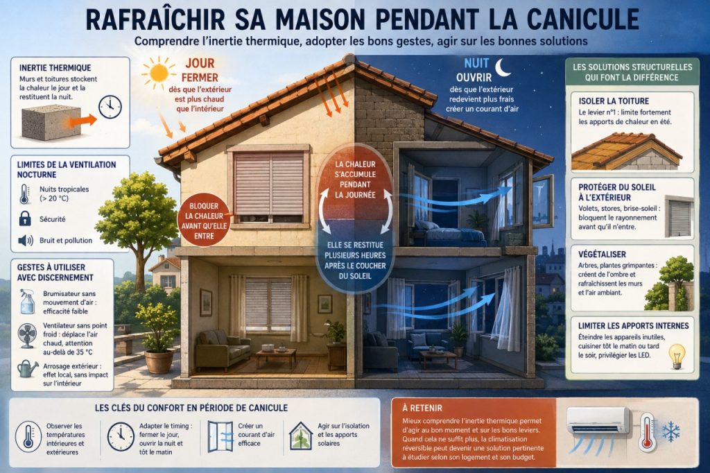Rafraîchir sa maison pendant la canicule : ce qui marche vraiment