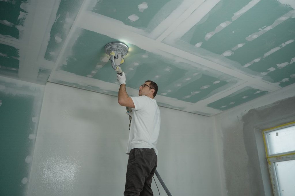 Pose de placo faux plafond